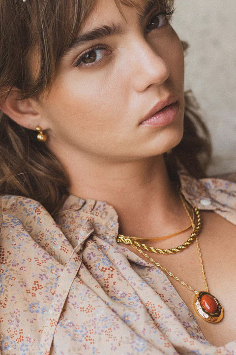 Halskjede - Cherry on Top Gold