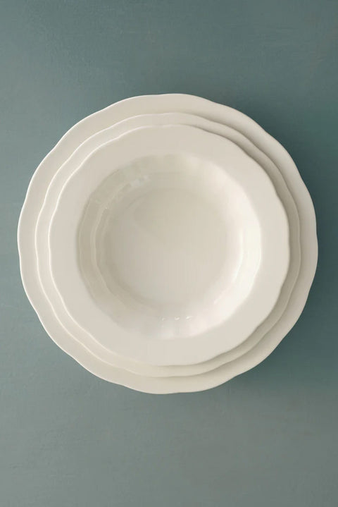 Tallerken - Silhouette High Oval S White