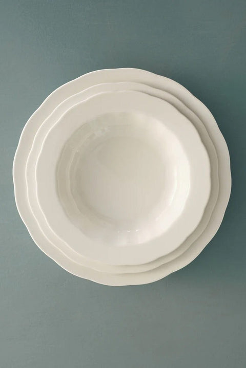 Tallerken - Silhouette High Oval S White