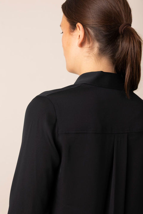 Bluse - Slim Fitted Blouse Black
