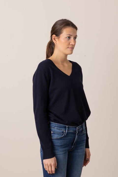 Genser - Weekend V-Neck Coastal Blue