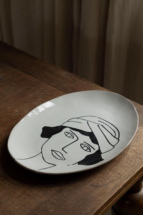 Tallerken - La Mère Oval Plate Off-White