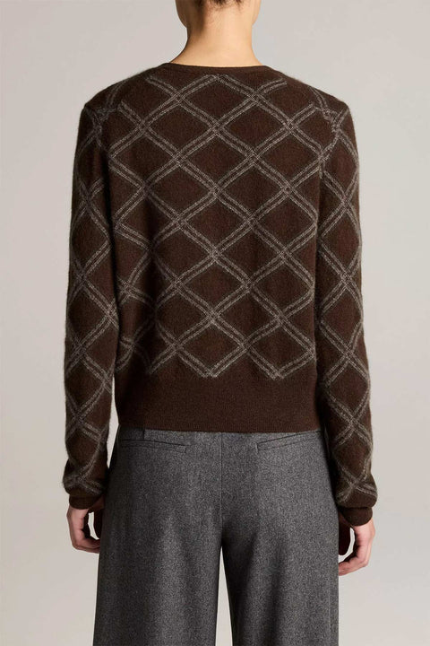 Cardigan - Diamond Plaid L/S Pinewood Combo