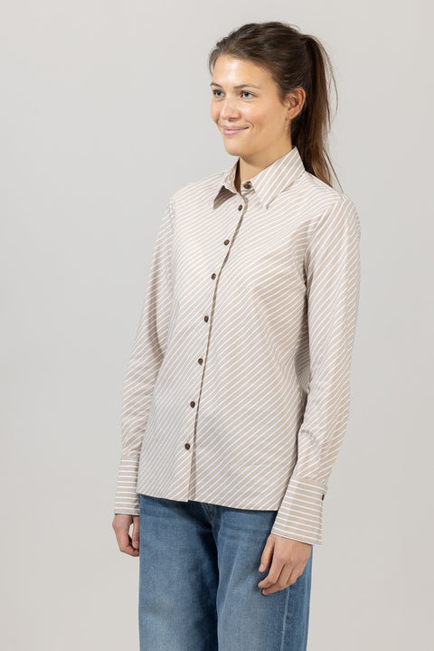 Skjorte - Sylvia Stripe Poplin Shirt