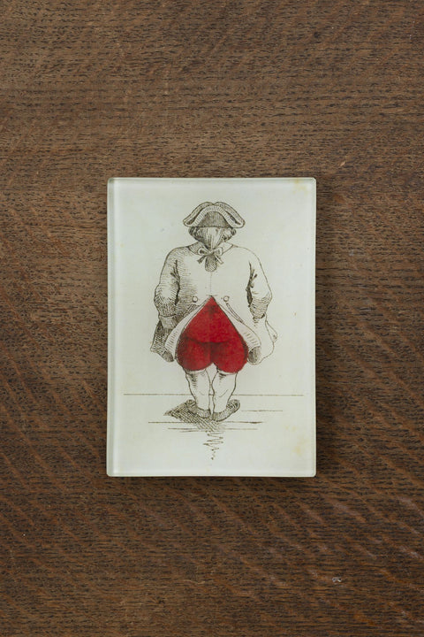 Glassfat - Decoupage Ass of Hearts