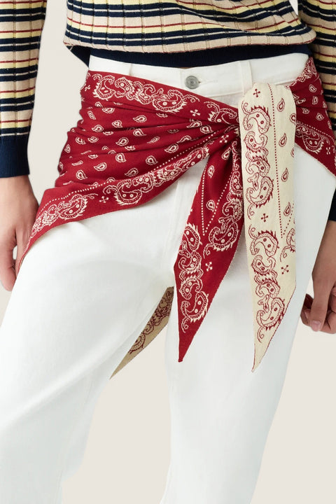 Skjerf - The Wild Rag Cotton Carmine/Butter