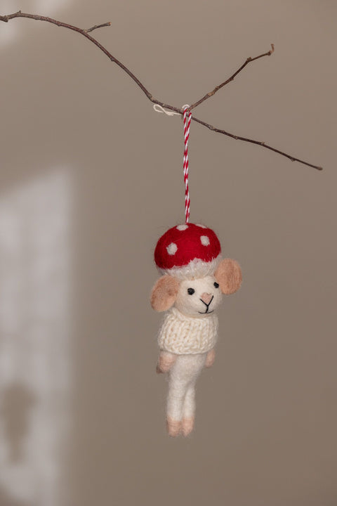 Juletrepynt - Mushroom Mouse