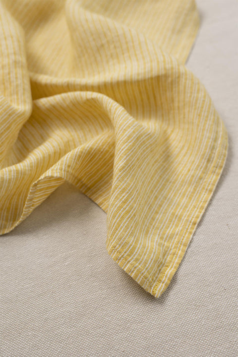 Kjøkkenhåndkle/Forkle - 55x80cm Yellow Stripe