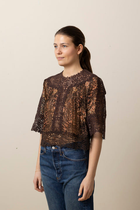 Topp - Luisa Print Brown