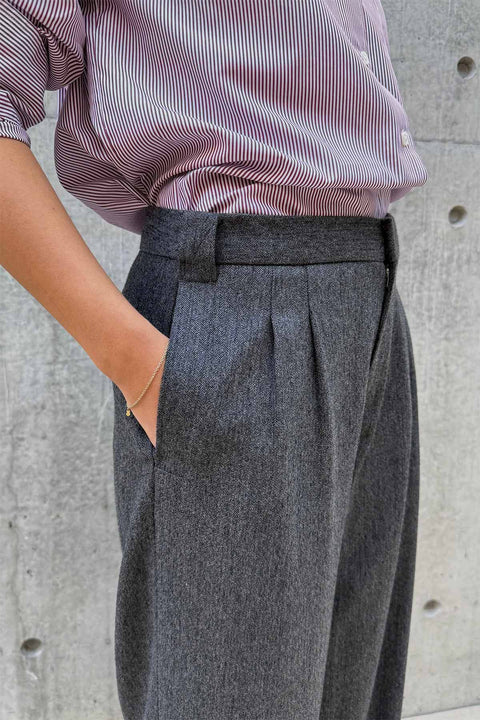 Bukse - Lawrence Tailored Pant Charcoal