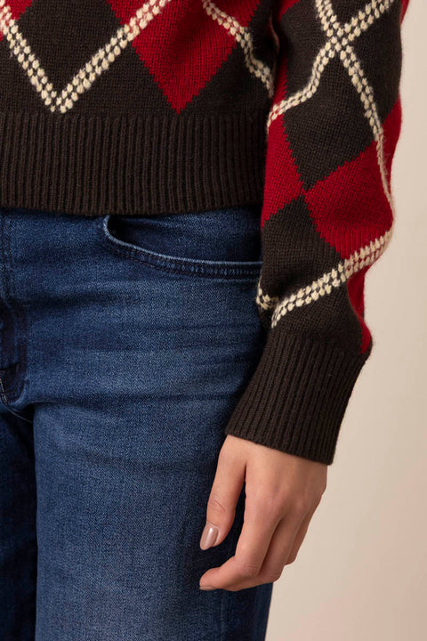 Genser - Collegiate Argyle Polo Burnt Cocoa Combo