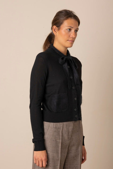 Cardigan - Merino Romance Pure Black