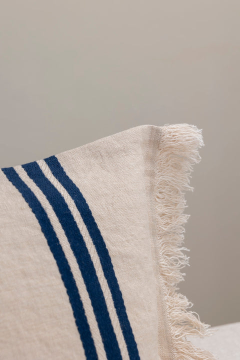 Putetrekk - The Indigo Stripe 44x44cm