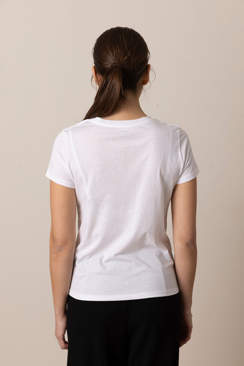T-Skjorte - Essential V-Neck Optic White