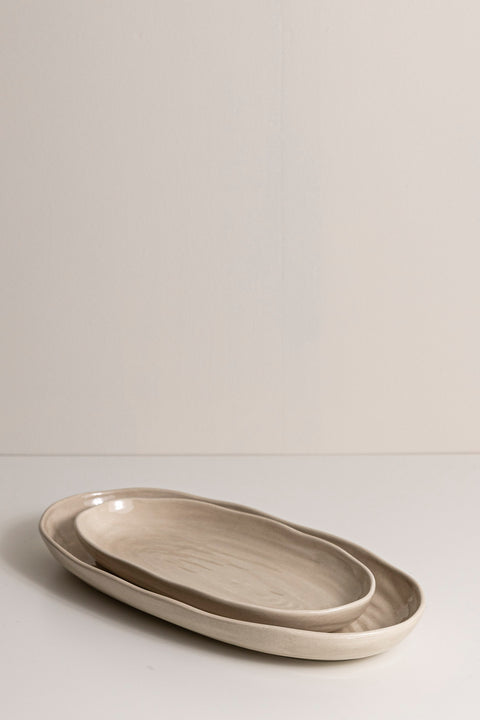 Fat - Capri Oval 21x43cm Havre