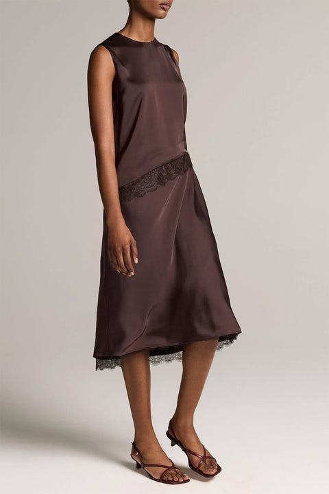 Skjørt - Pull On Slip Skirt Lace Trime Iron