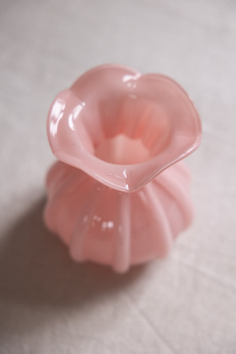 Vase - Glass H15,5cm Rosa