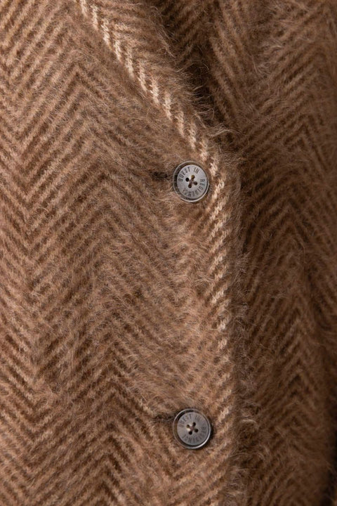 Jakke - Grizzly Double Breasted Coat Chestnut/Taupe