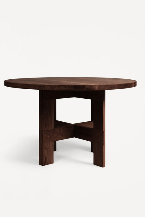 Spisebord - Farmhouse Table Round Dia120cm Dark Oak