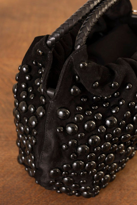 Veske - Gordi M Split Suede Noir/Noir