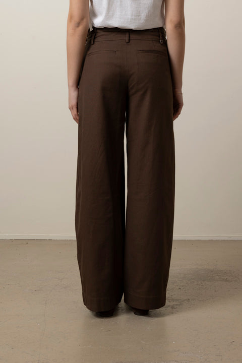 Bukse - Mid Rise Utility Wide Leg Pant Willow