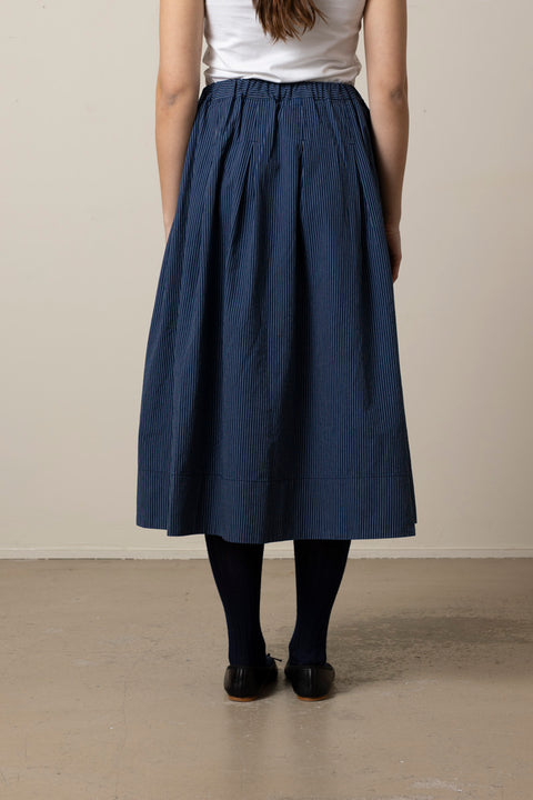 Skjørt - Railroad Stripe Pleated Skirt