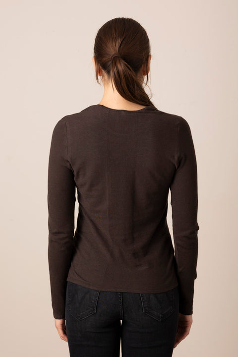 Genser - Gentle Longsleeve Dark Brown