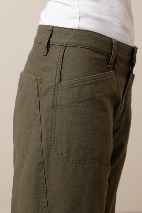 Bukse - Stevie Utility Tapered Pant Olive