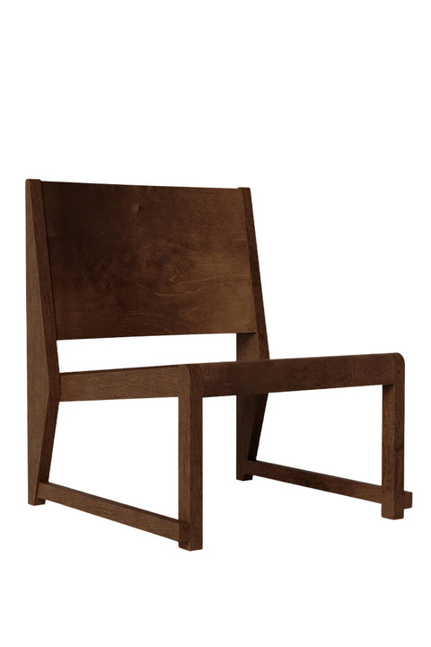 Lenestol - Easy Chair 01 Dark Brown Birch