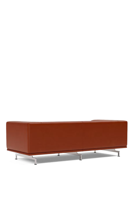 Sofa - Delphi 4510 Cera 905 Russet Brown/Børstet Aluminium