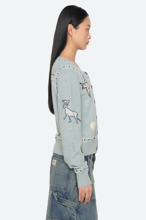 Cardigan - Windslow Craft L/SLV Cardigan Blue