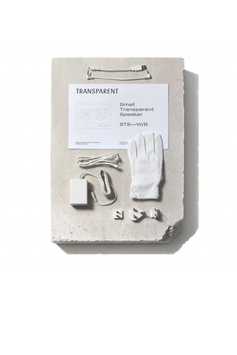 Høyttaler - Small Transparent Speaker White