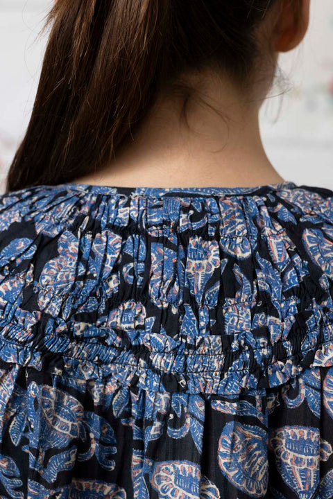 Bluse - Florelle LS Cotton Blouse Zinnia