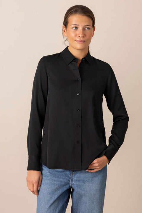 Bluse - Slim Fitted Blouse Black