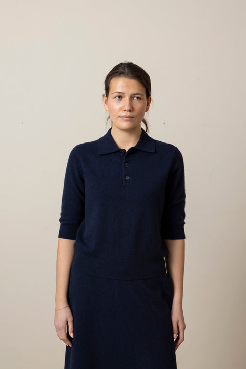 Genser - Short Sleeve Polo Night