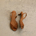 Sko - Sandales NO460 Cuir Imprime Lézard Cognac