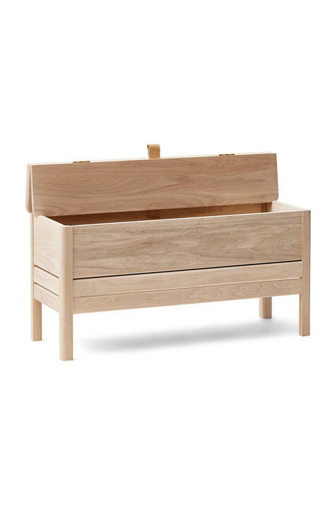 Benk - A Line Storage Bench 90 Hvit Eik