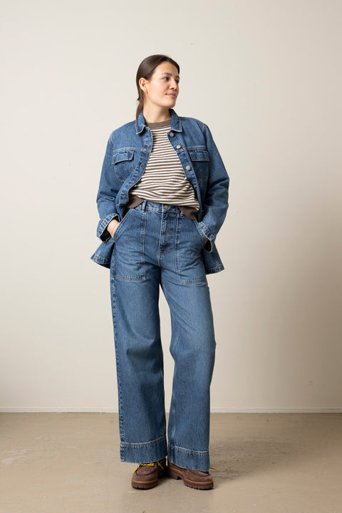 Jeans - Heather Highwaist Slouchy Blue