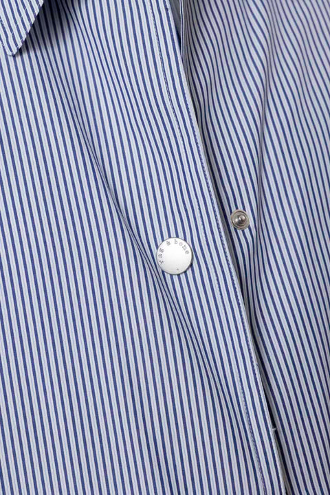 Jakke - Gayle Stripe Poplin Trench Blue Stripe