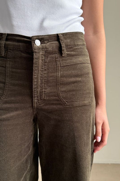 Bukse - Le Slim Palazzo Modernist Pocket Corduroy Rich Military