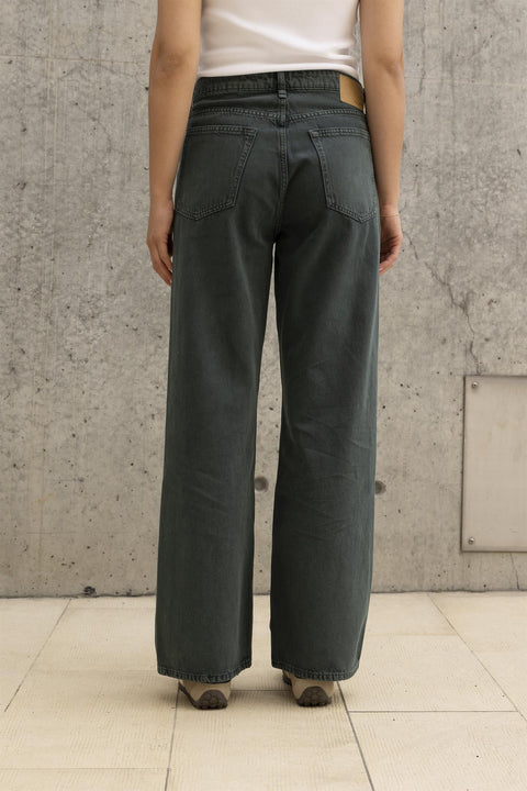Jeans - Logan Wide Green Stone