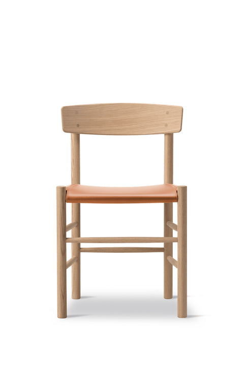 Spisestuestol - J39 Modell 3339 Såpet Eik Omni 307 Cognac