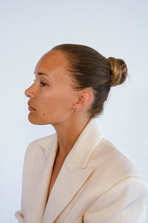 Øredobber - Rose Studs Plated