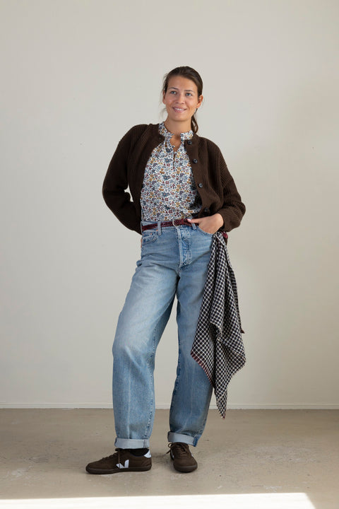 Cardigan - Bine Dark Brown