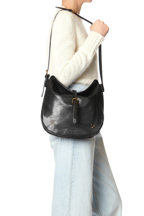 Veske - Luis Goatskin Noir Graine