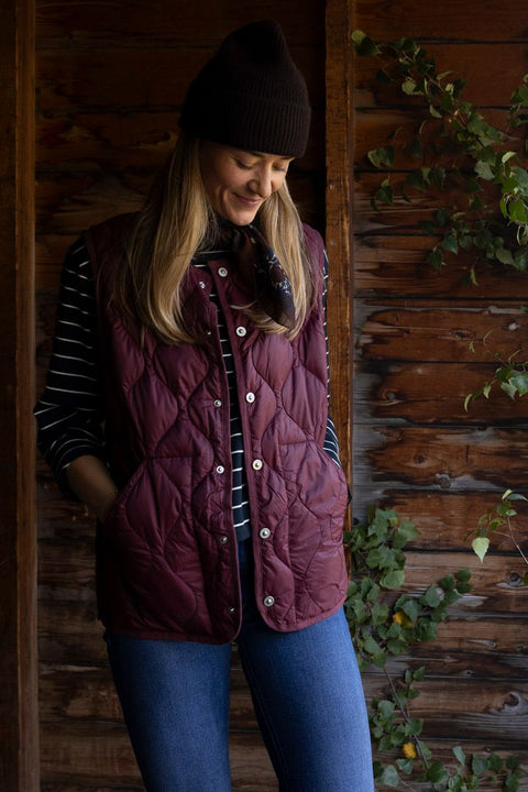 Vest - Military Crew Neck Down Vest Azuki