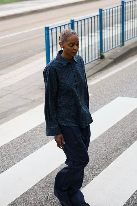 Skjorte - Penny Shirt Check Evergreen