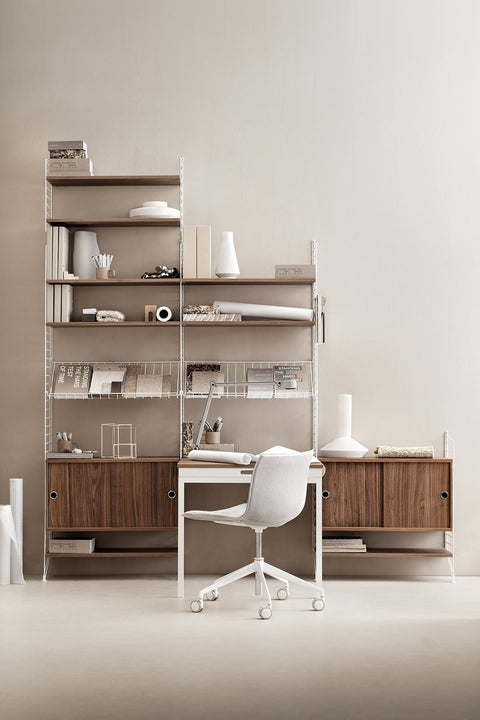 Klappbord - 78x96 Valnøtt/Hvit