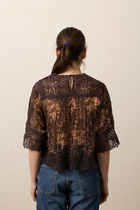 Topp - Luisa Print Brown
