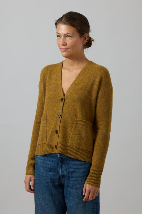 Cardigan - Boxy Turmeric